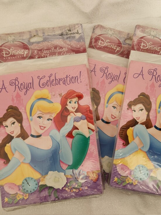 Disney Other - Disney Princess Pink and Purple 'A Royal Celebration' Invitations